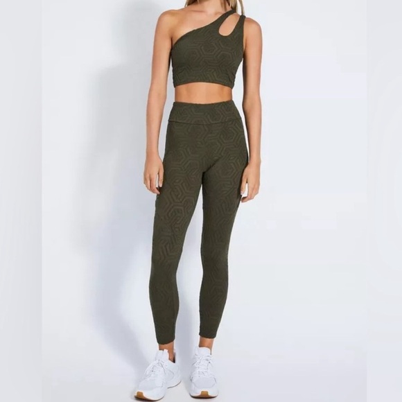 Devon Windsor Olive Green Serenity Legging Sz S 686 - Picture 1 of 10